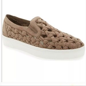 1. STATE slip-on sneakers taupe microsuede 6.5